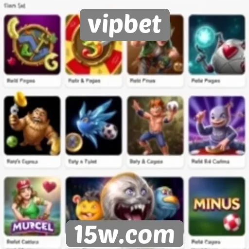 Variedade de jogos disponíveis no vipbet