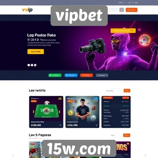 Analise da interface do site vipbet